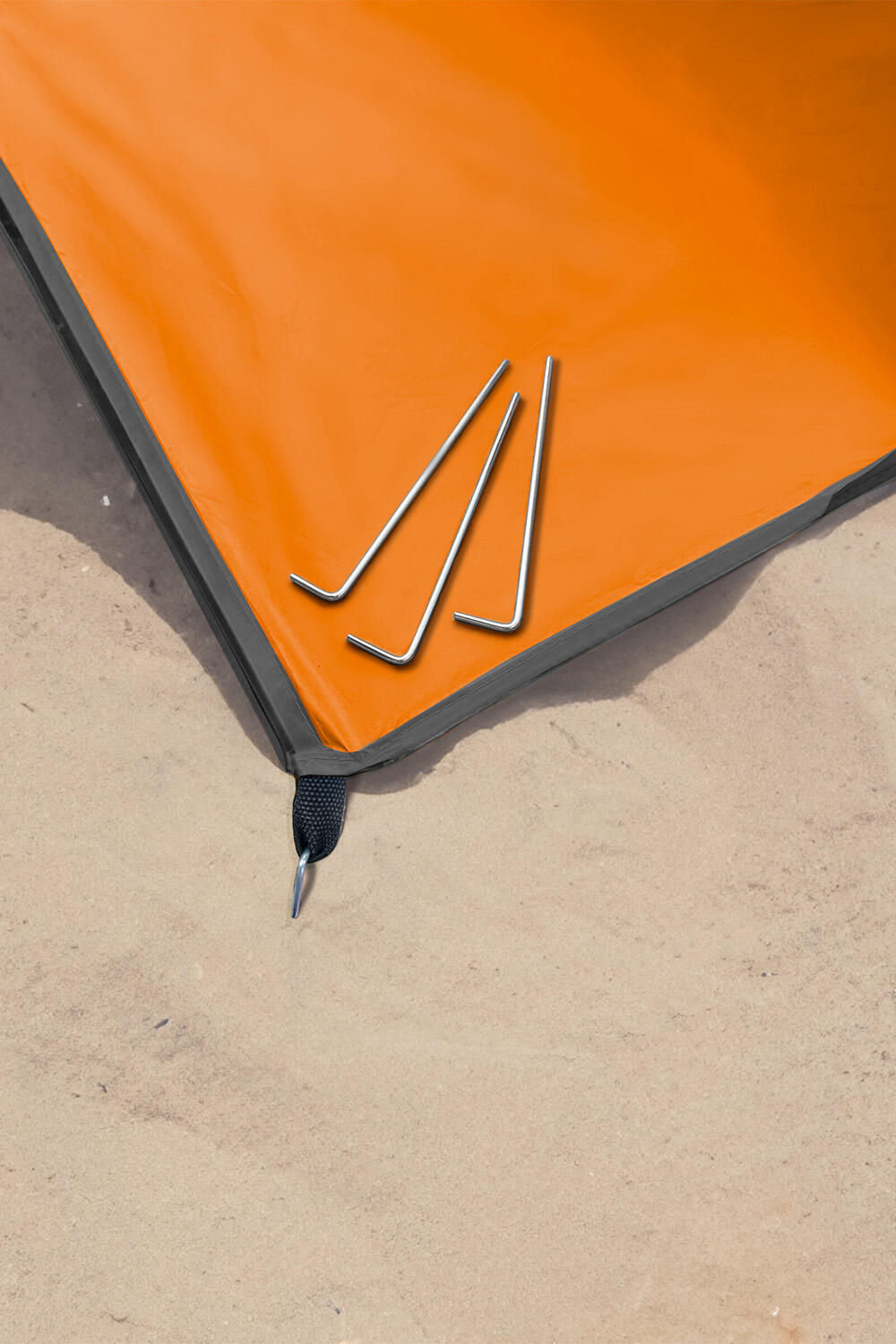 Tente de plage Pop Up Déployable - Protection Solaire UV UPF 50+ - Orange 5/7