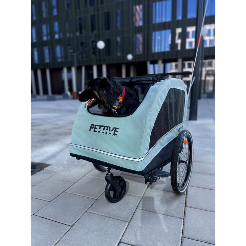 Wózek z funkcją przyczepki rowerowej dla psa PETTIVE do 40 kg