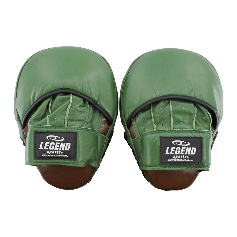 Pro Line Focus Pads Stootkussen Army/Bruin Leer - Gemaakt van runderleder -