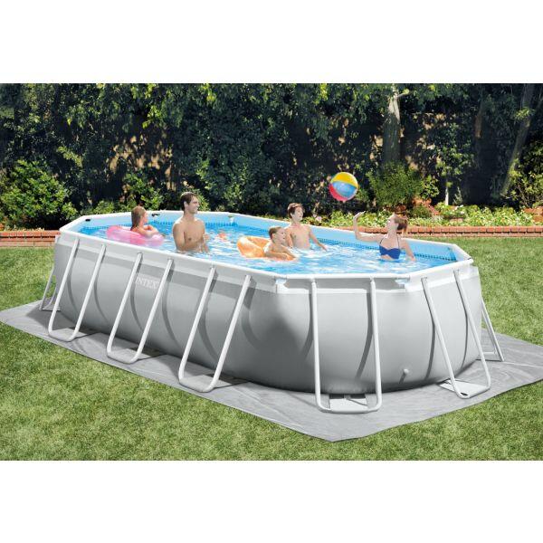 Intex  5.03M X 2.74M X 1.22M PRISM FRAME OVAL POOL SET