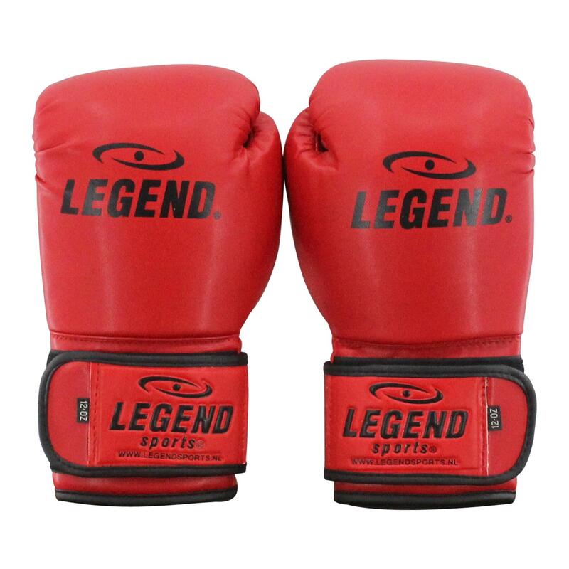 Powerfit & Protect Gants de Boxe Homme/Femme Rouge PU