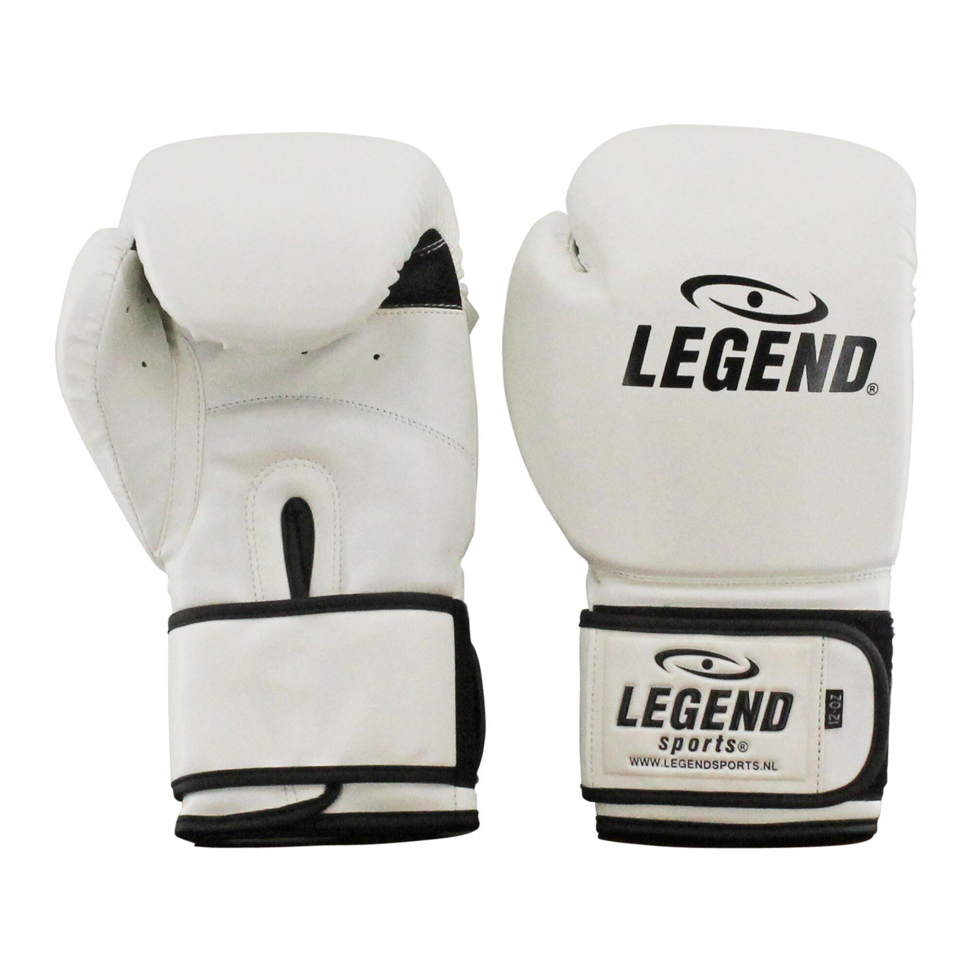 Legend Sports - Powerfit & Protect Gants De Boxe Homme/femme Blanc Pu - Gants De Boxe - Blanc - 10 Oz - Decathlon