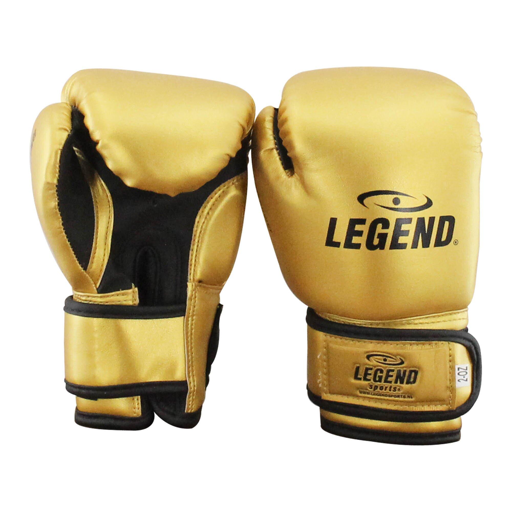 Legend Sports - Gants De Boxe Enfant 1-5 Ans Or 2oz Pu - Gants De Boxe - Jaune|noir - 4 Oz - Decathlon