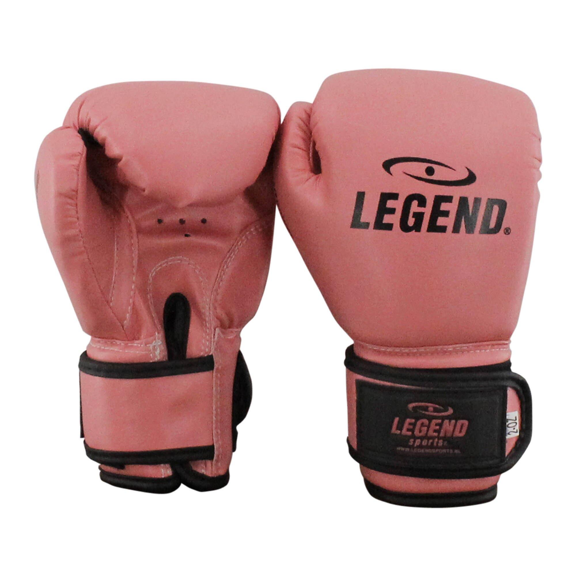 LEGEND SPORTS Kinder Bokshandschoenen 1-5 jaar Zalm Roze 2OZ PU - Volledig handgemaakt -