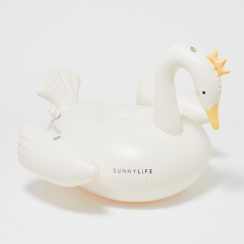 Kids' Inflatable Seat Swim Ring - Sprinkler Princess Swan