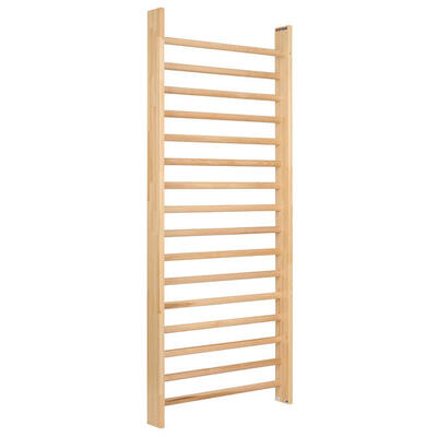 Sprossenwand Einzelfeld. 240x100 cm Turnen Unisex Holz-Natur