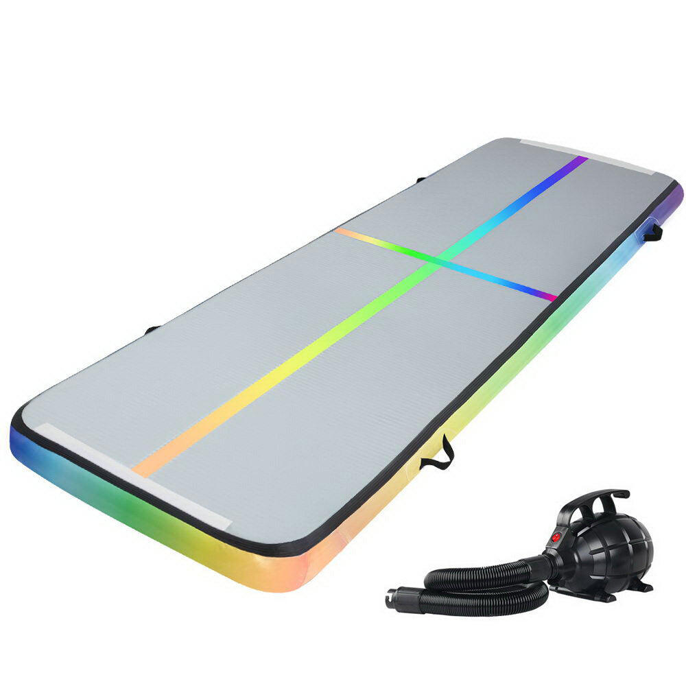Everfit 4M Air Track Gymnastics Exercise Mat Inflatable Mats 20CM Thick + Pump