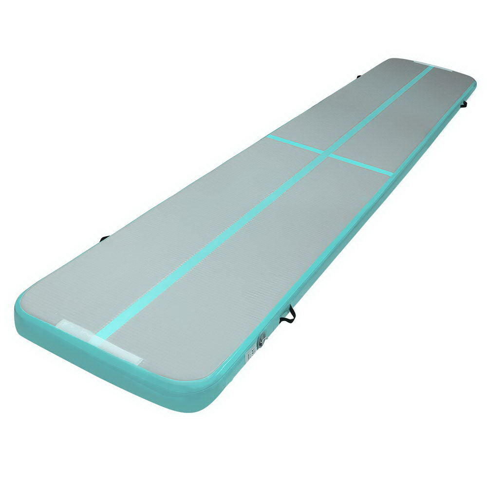 Everfit 5X1M Inflatable Air Track Mat Tumbling Floor Home Gymnastics Green