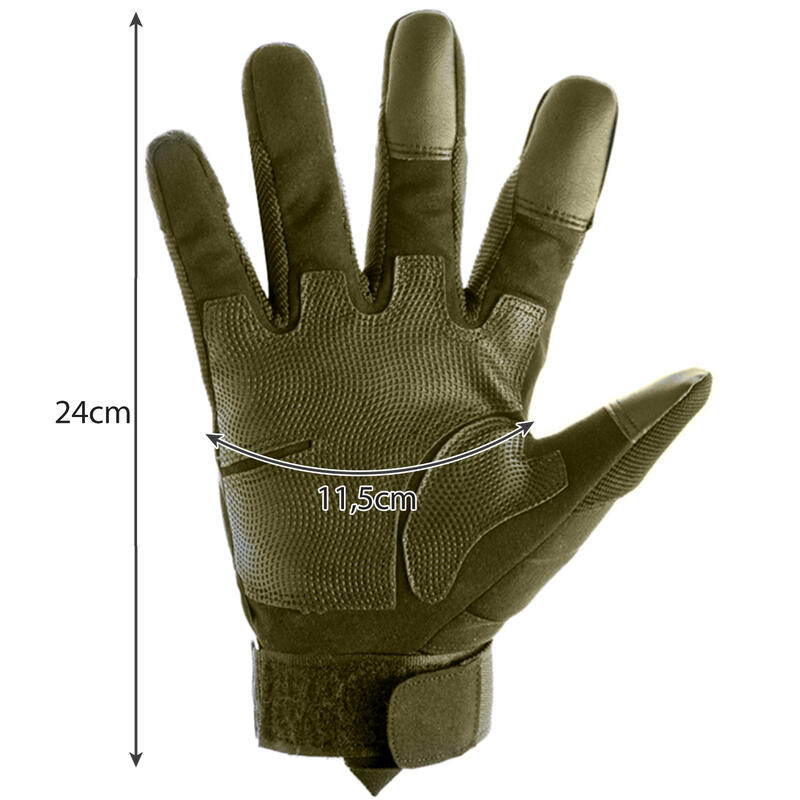 Rękawiczki Bojowe Survival Dotykowe Ochronne Militarne XL