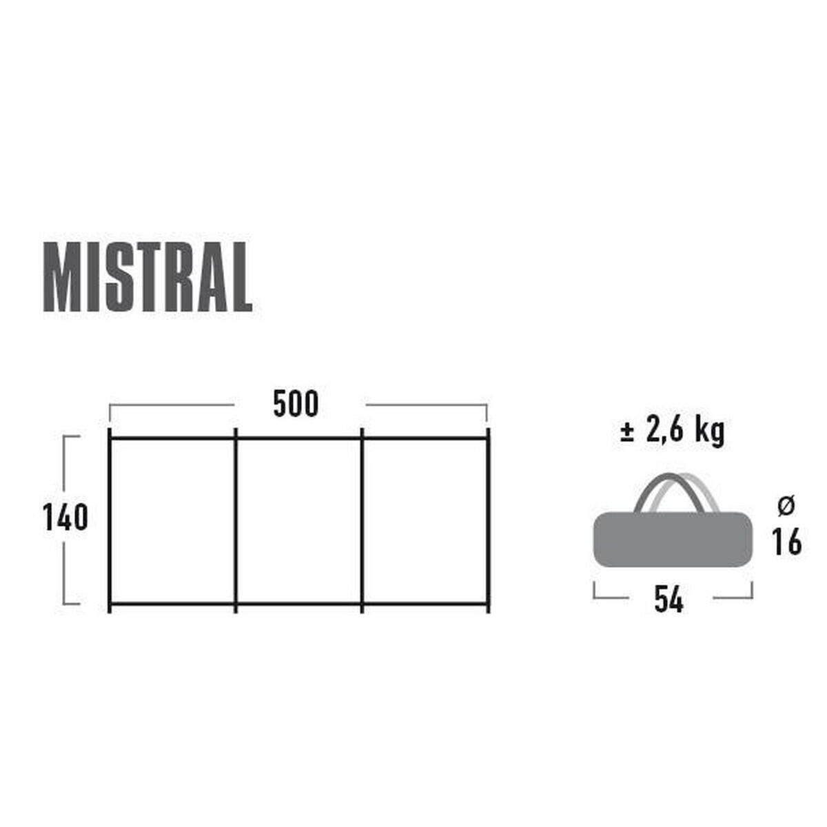 Windschutz Mistral Camping Sichtschutz XL Strand Garten 500x140 groß 2/5