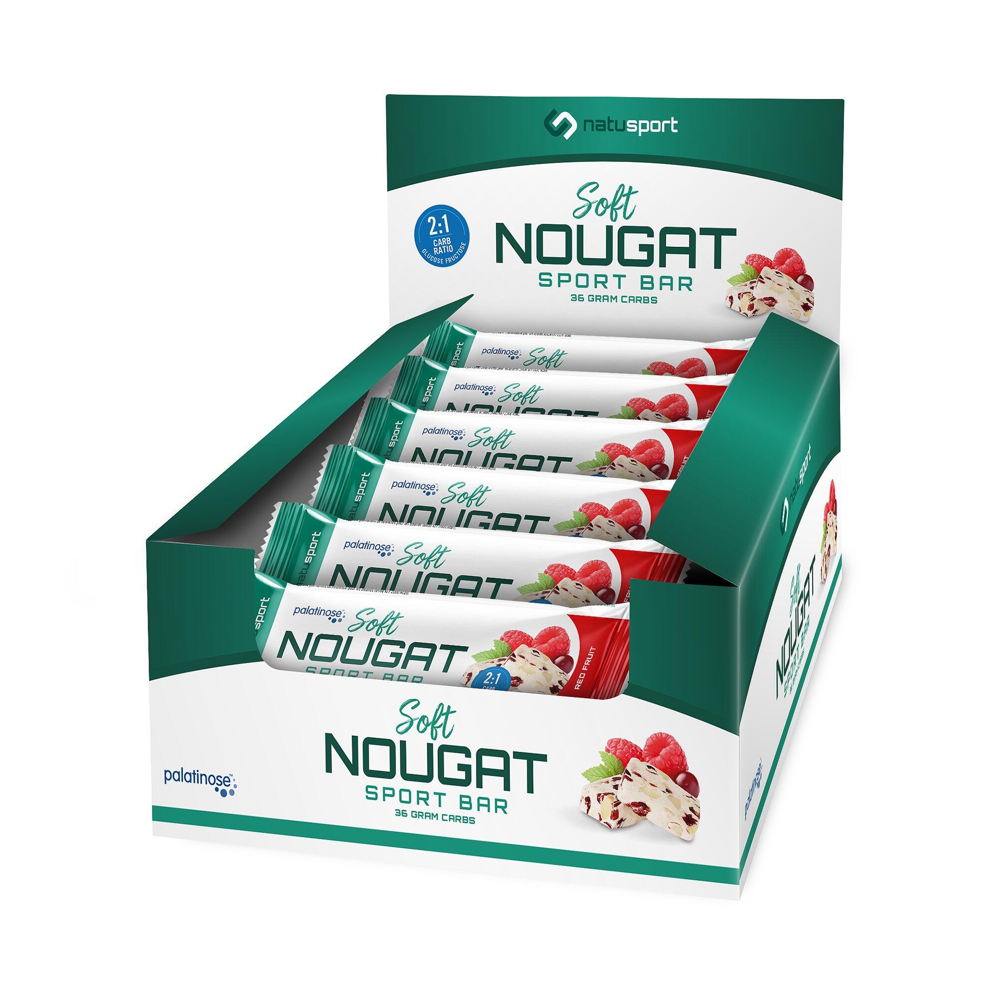 NATUSPORT Natusport Soft Nougat Sport Bar Red Fruit