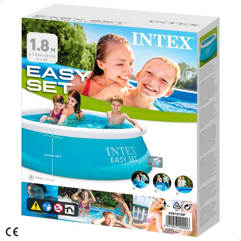 Ø 183 x 51 cm Intex Easy Set Zwembad rond