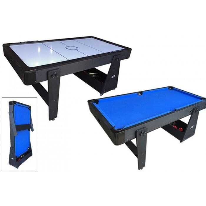 North Sports - North Twist 2in1 Max Air Hockey/table De Billard Noir/blanc 6ft - Billard - Noir - Taille Unique - Decathlon