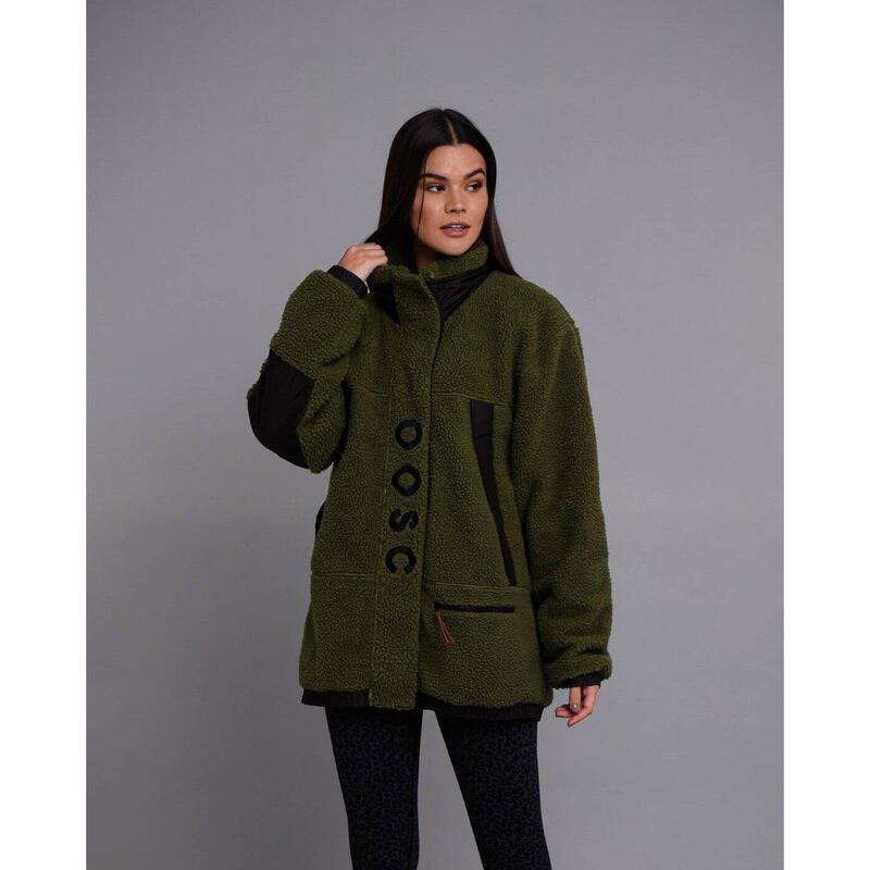 Sherpa Fleece Jacket - Khaki / Kalo