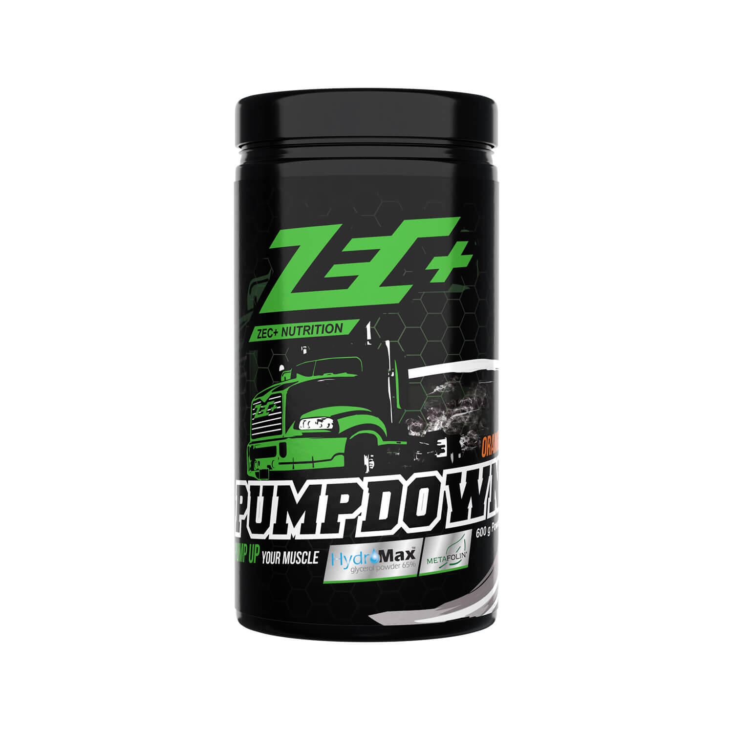 Zec+ Nutrition - Zec+ Pumpdown (600g) Orange - Pré-entraînement - No Booster - Pre-workout - 600 G - Decathlon