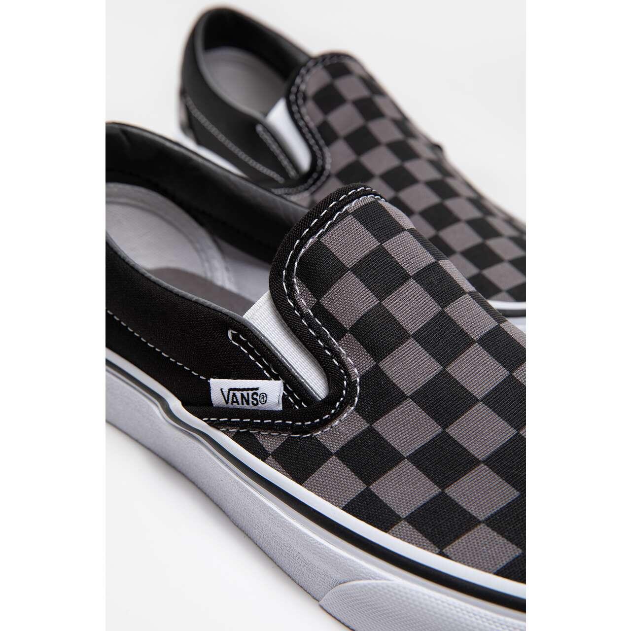 Vans Classic Slip-On (Checkerboard) schwarz/pewter Turnschuhe 3/7