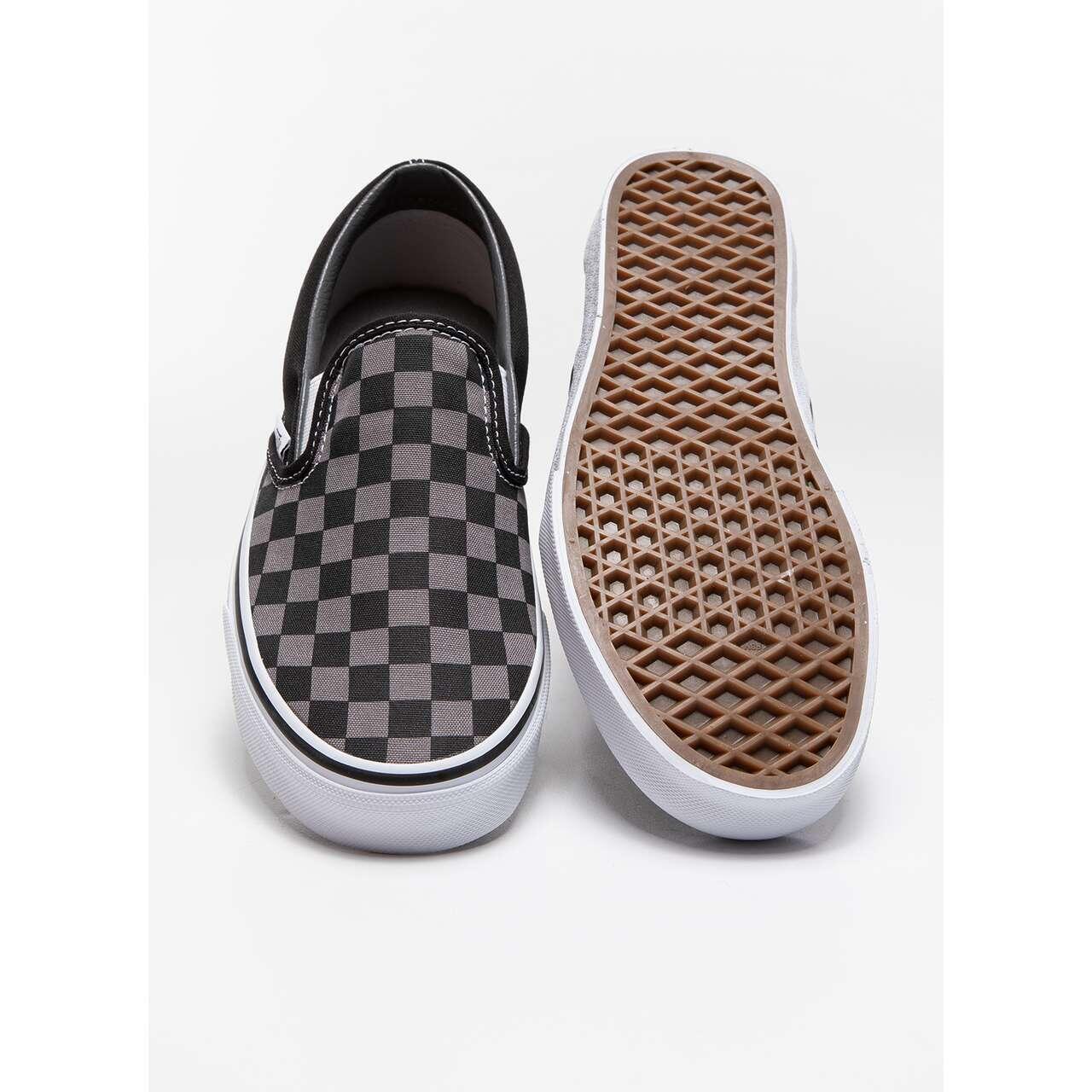 Baskets Vans Classic Slip-On (Checkerboard) noir/étain VANS