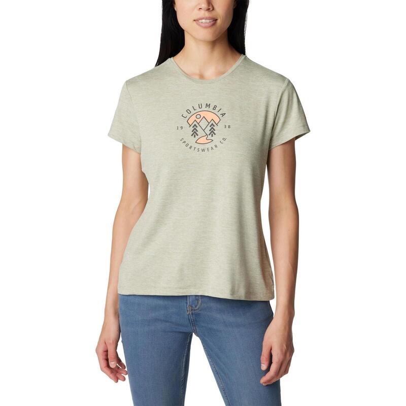 Koszulka damska z krótkim rękawem Sloan Ridge Graphic Short Sleeve Tee - zielony