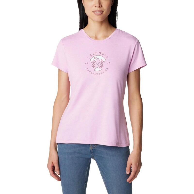 Sloan Ridge Graphic Short Sleeve Tee damska koszulka z krótkim rękawem - różowy