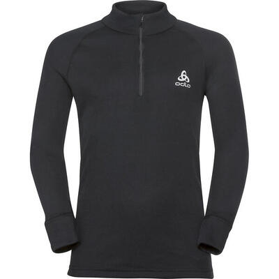 Odlo shirt turtle neck lange mouwen halve rits active w thermoshirt zwart 140