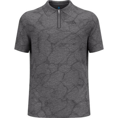 Odlo Ascent Chill-Tec Kurzarm-Poloshirt Schwarz