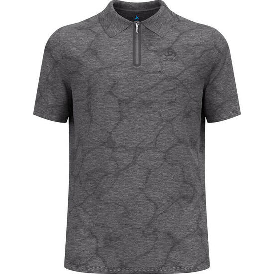 Odlo Ascent Chill-Tec Kurzarm-Poloshirt Schwarz