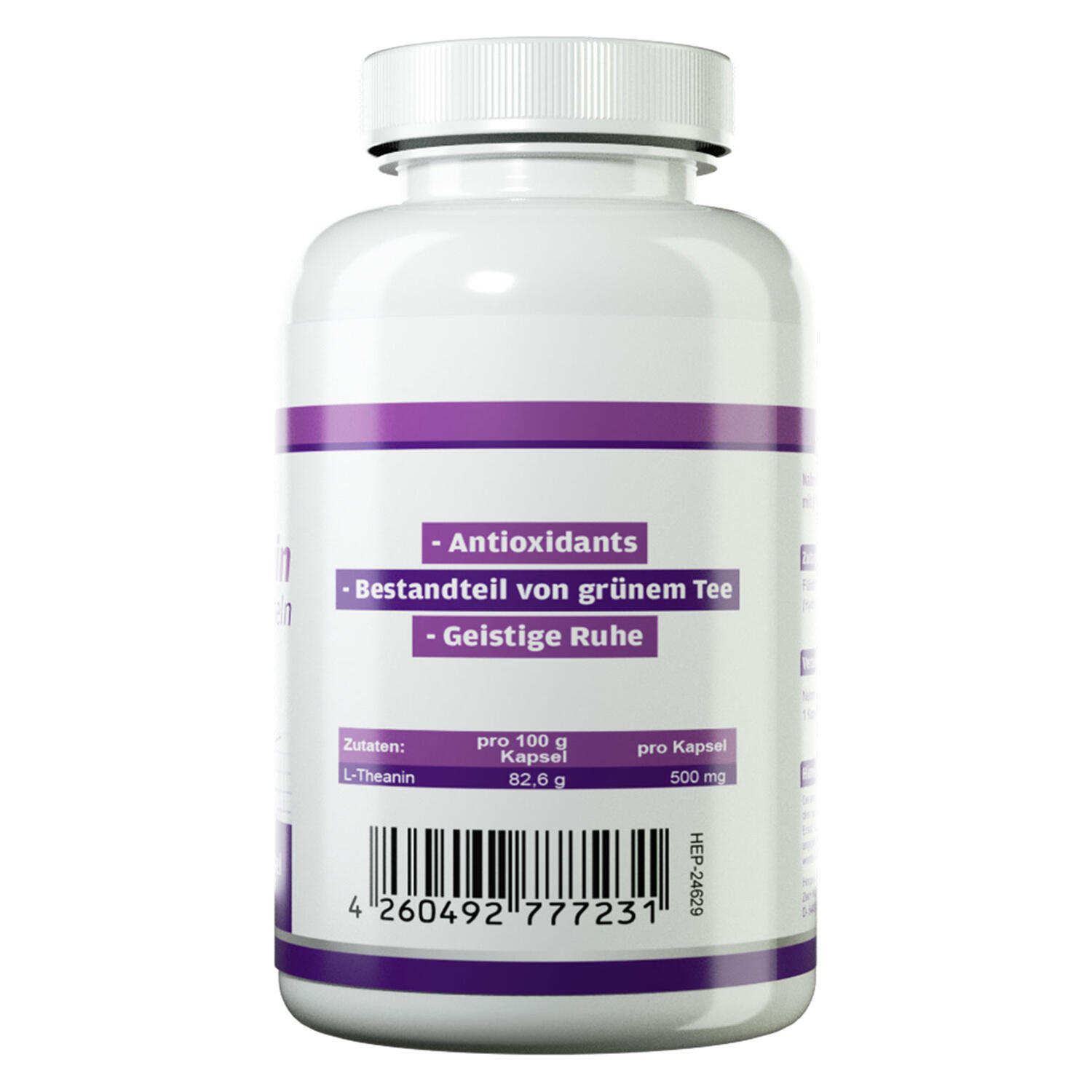 Zec+ Health+ L-Theanine (60 Caps) Unflavoured - Aminozuren - Aminozuur-Mix 2/3