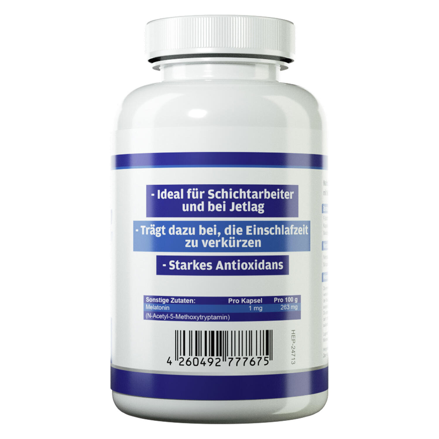 Zec+ Health+ Melatonin (240 Caps) Unflavored - Intra- et post-entraînement 2/3