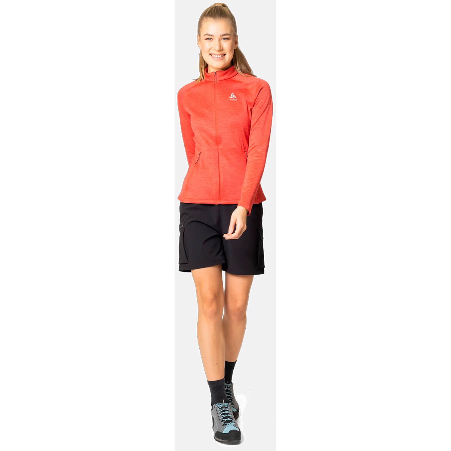 Polaire Odlo Tencia Zip Femme microgrid rosa XS 3/6