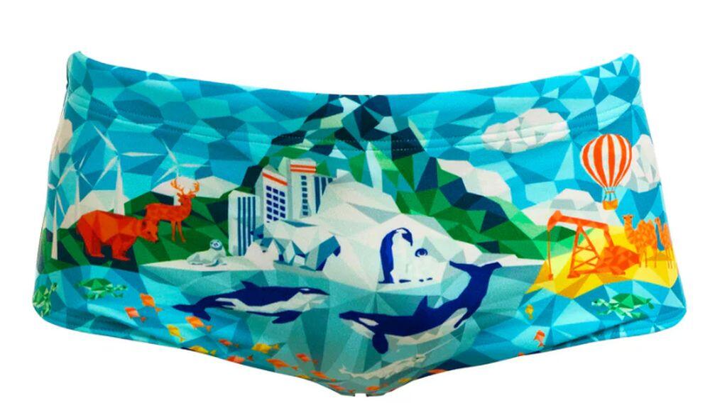 Kąpielówki chłopięce spodenki bokserki szybkoschnące na basen Funky Trunks 3/6