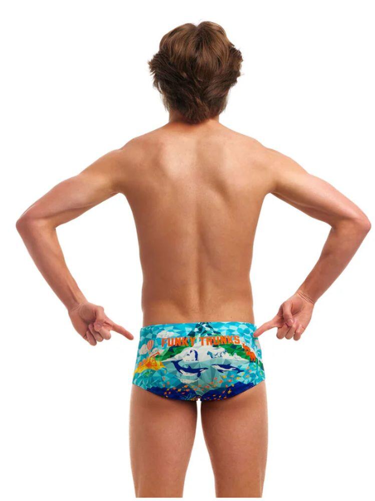 Kąpielówki chłopięce spodenki bokserki szybkoschnące na basen Funky Trunks 2/6