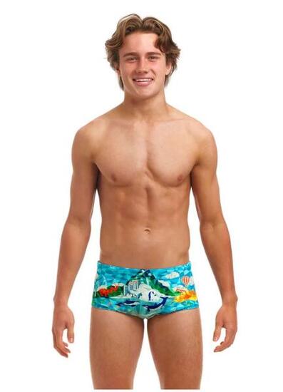 Kąpielówki chłopięce spodenki bokserki szybkoschnące na basen Funky Trunks