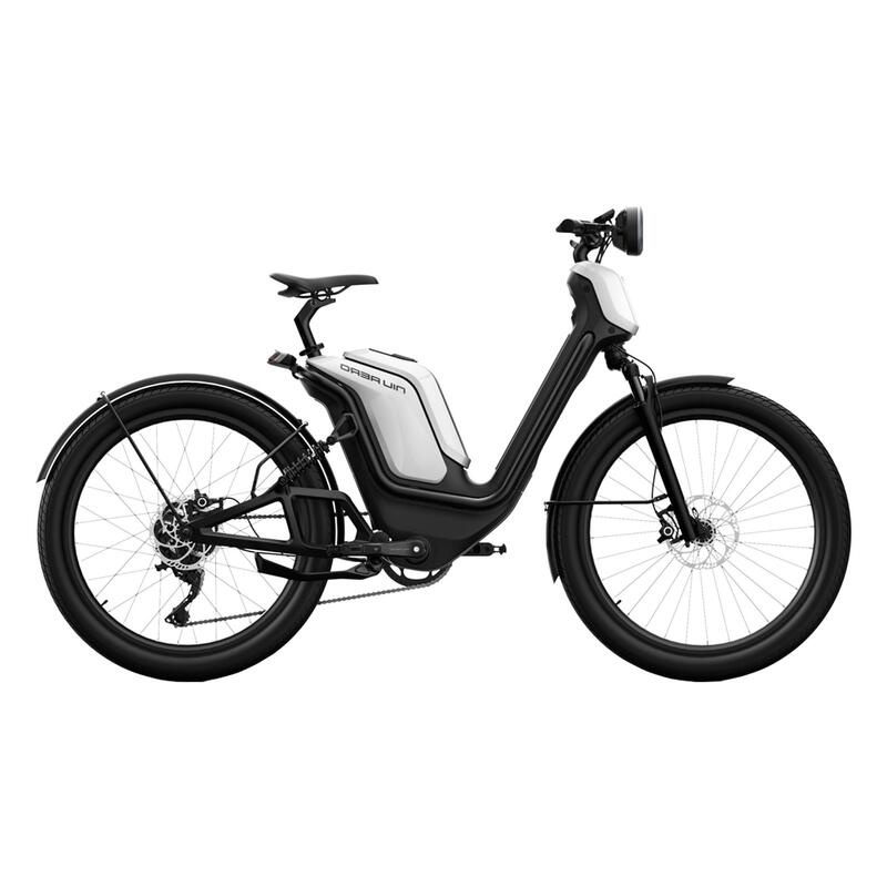 Bicicleta Electrica NIU AERO 27800 - 27.5 Inch, 450mm, Negru-Alb
