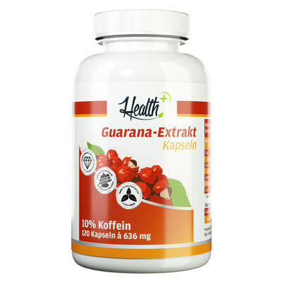 HEALTH+ Guarana- Extrakt. 120 Kapseln