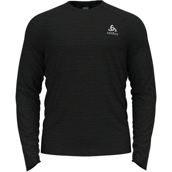ODLO Middenlaag Lopen Easy Warm Sporttrui ZWART MELANGE XL