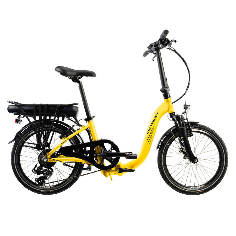 Bicicleta Electrica Pliabila Devron 20122 - 20 Inch, S, Galben