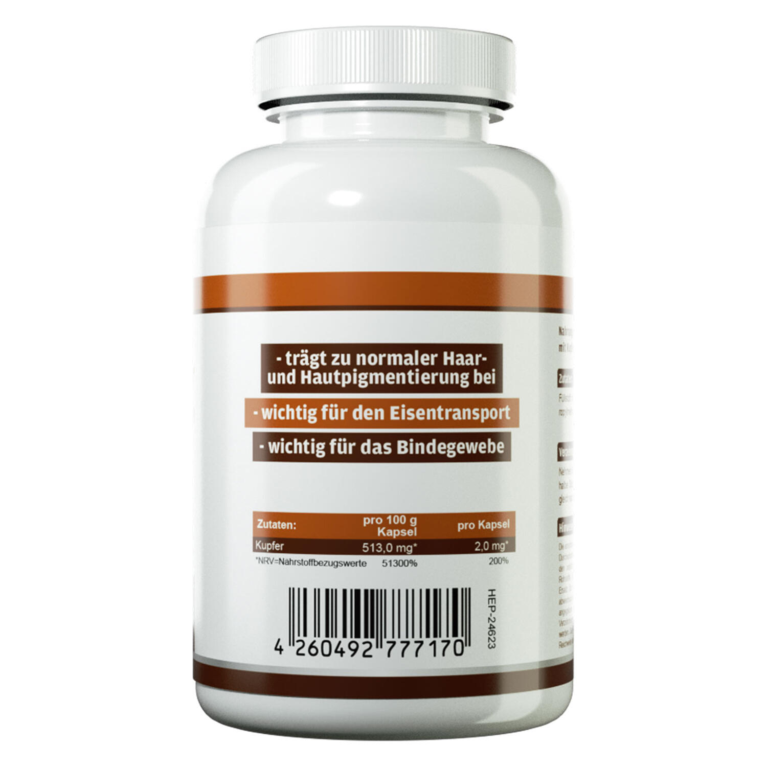 Zec+ Health+ Copper (90 Caps) Unflavored - Vitamines, minéraux et santé 2/3