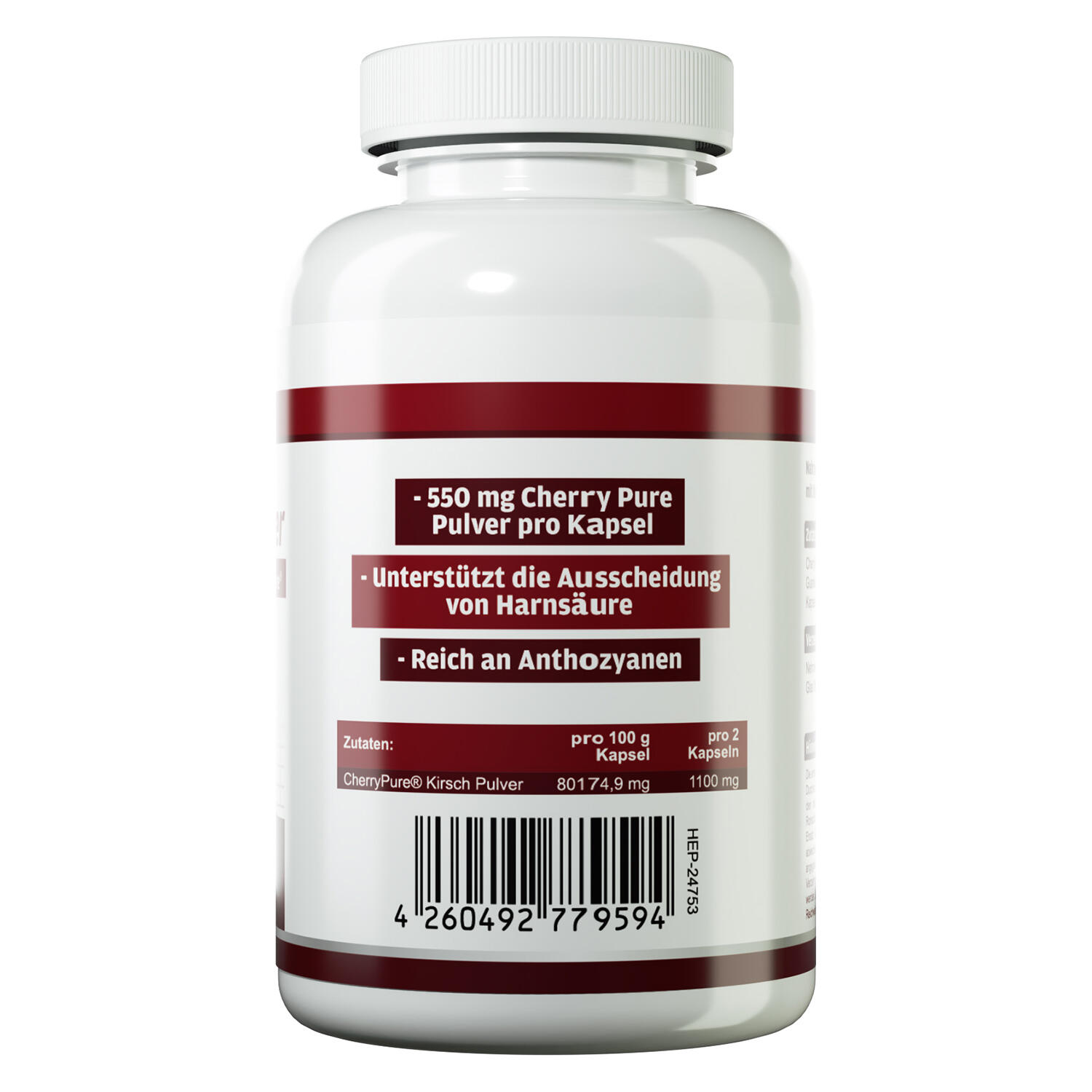 Zec+ Health+ Cherry Power (90 Caps) Unflavored - Vitamines, minéraux et santé 2/3