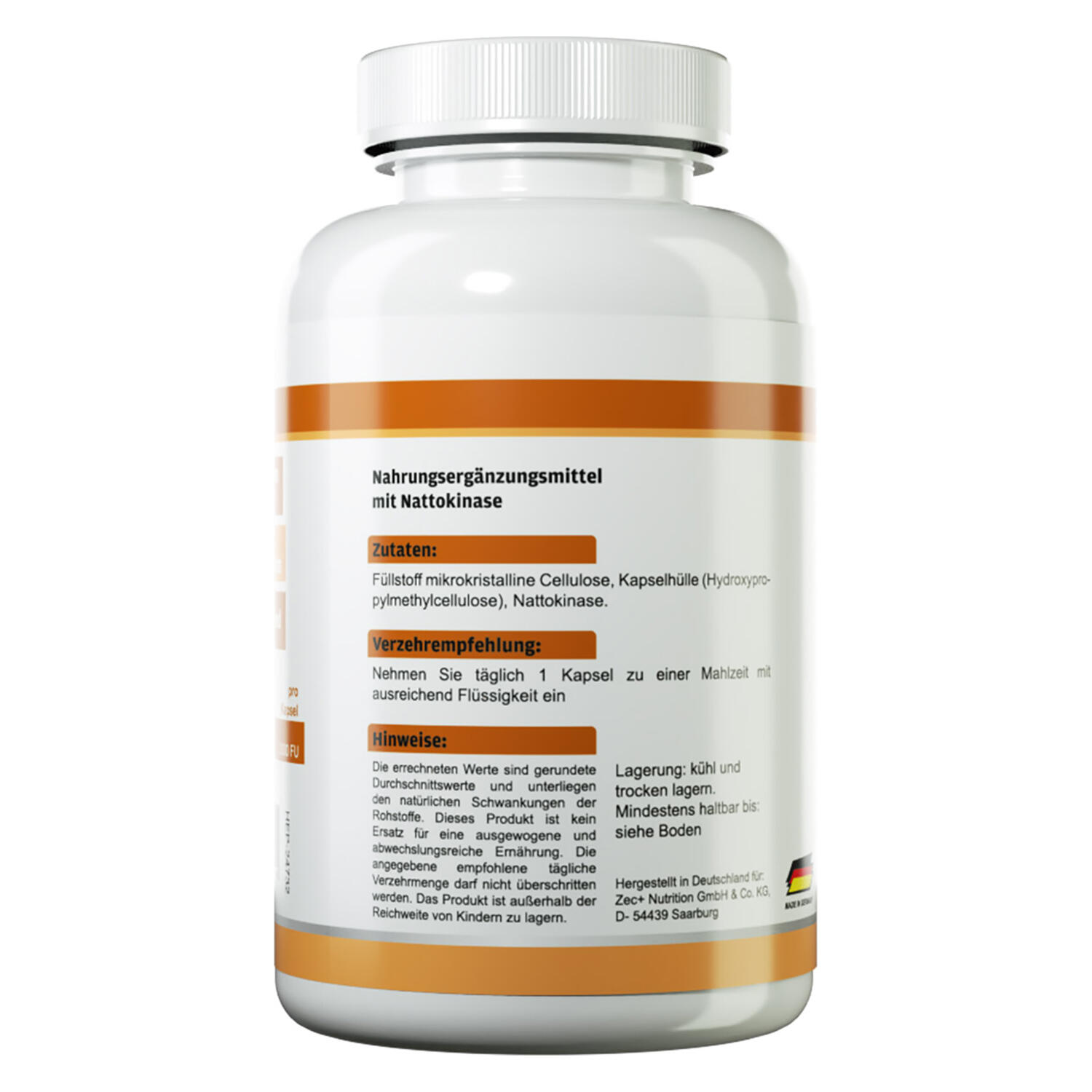 Zec+ Health+ Nattokinase (120) Unflavored - Vitamines, minéraux et santé 2/3