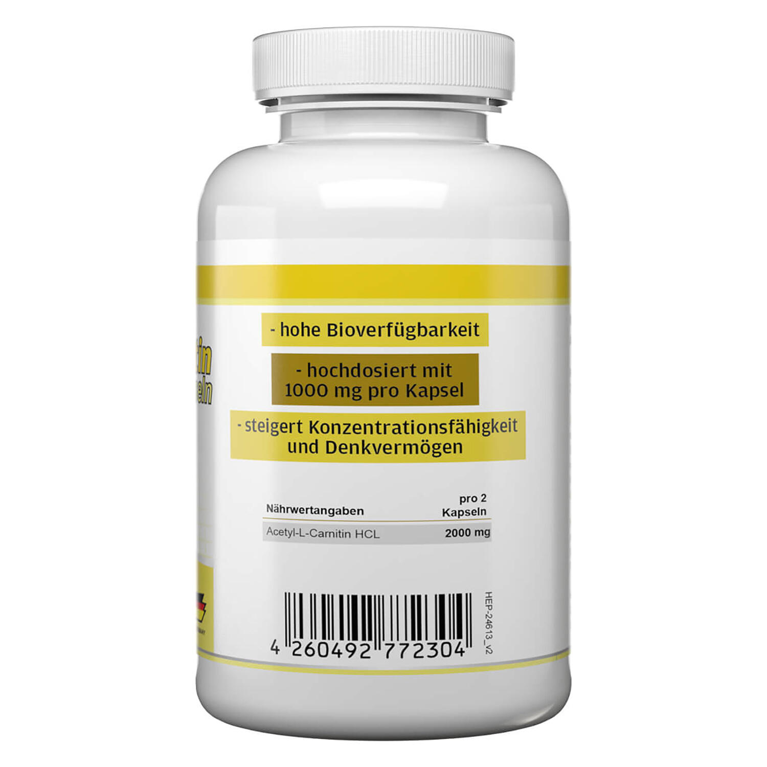 Zec+ Health+ Acetyl L-Carnitine (120 Caps) Unflavored 3/3