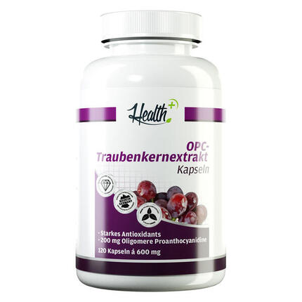 HEALTH+ OPC Traubenkern Extrakt, 120 Kapseln