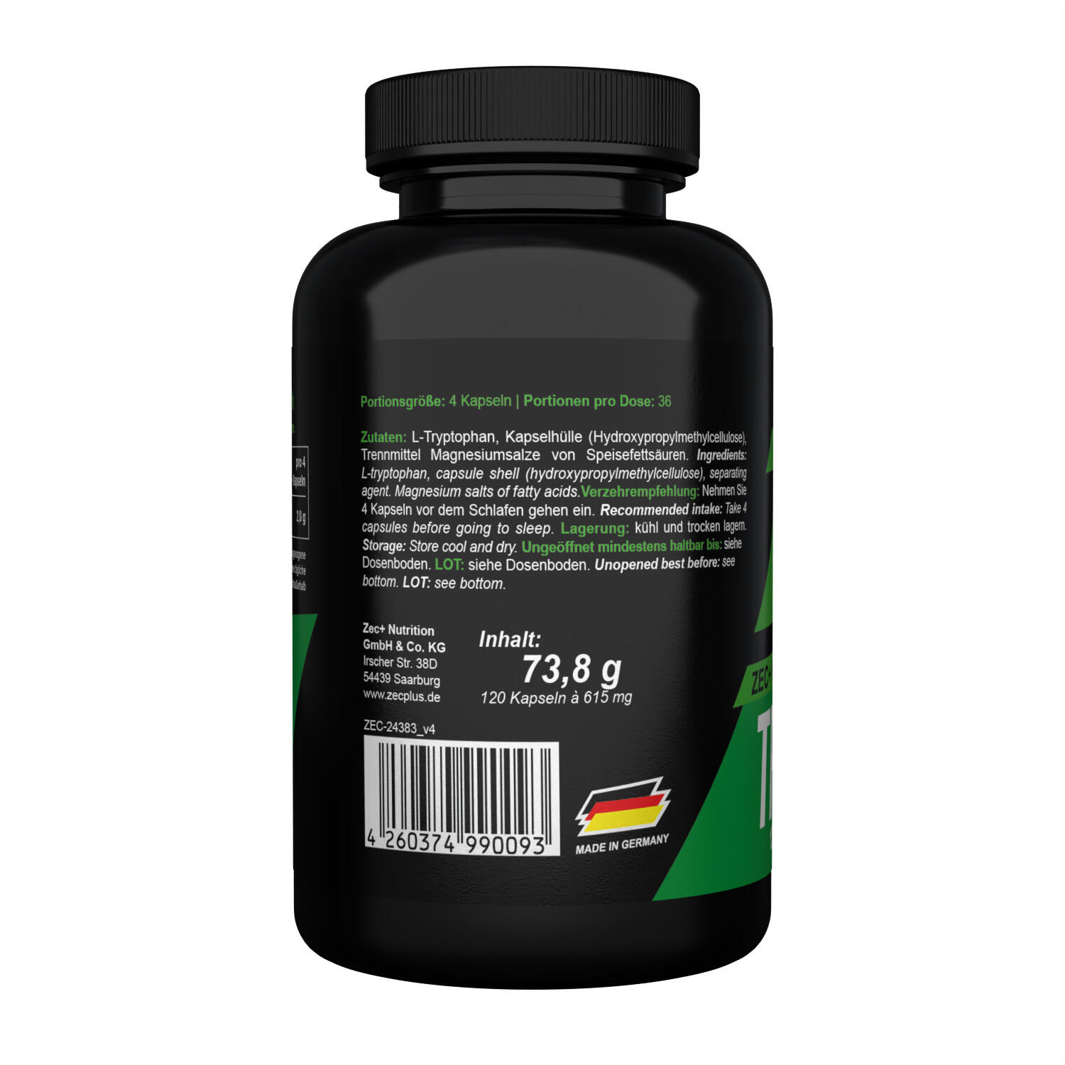 Zec+Tryptophan, 120 Kapseln 3/3