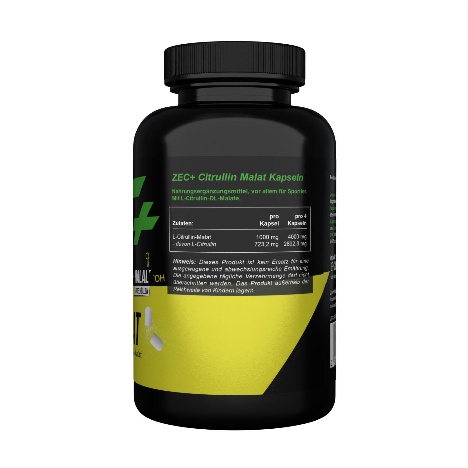 Zec+ Citrulline Malate (180 Caps) Unflavored - Aminozuren - Aminozuur-Mix 2/3