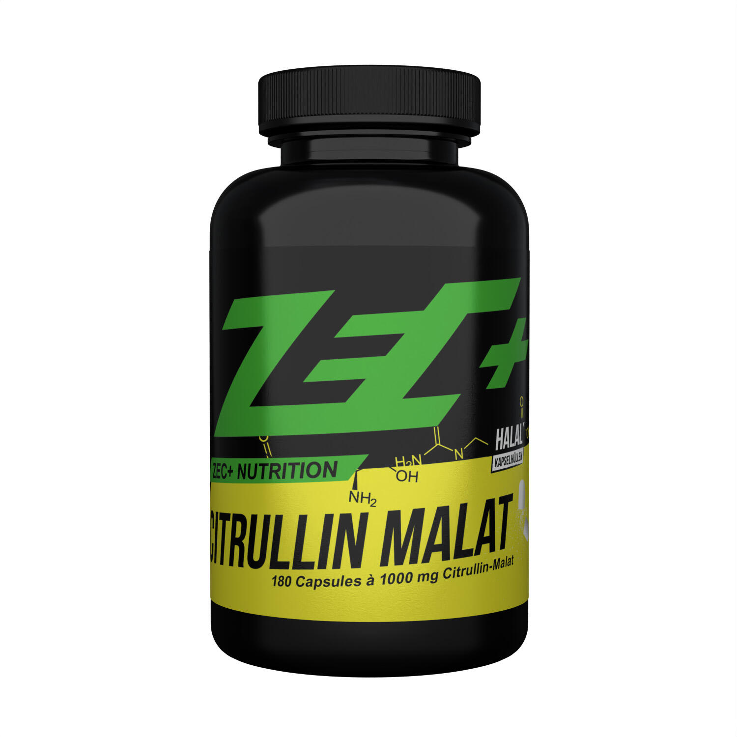 ZEC+ NUTRITION Zec+ Citrulline Malate (180 Caps) Unflavored - Aminozuren - Aminozuur-Mix