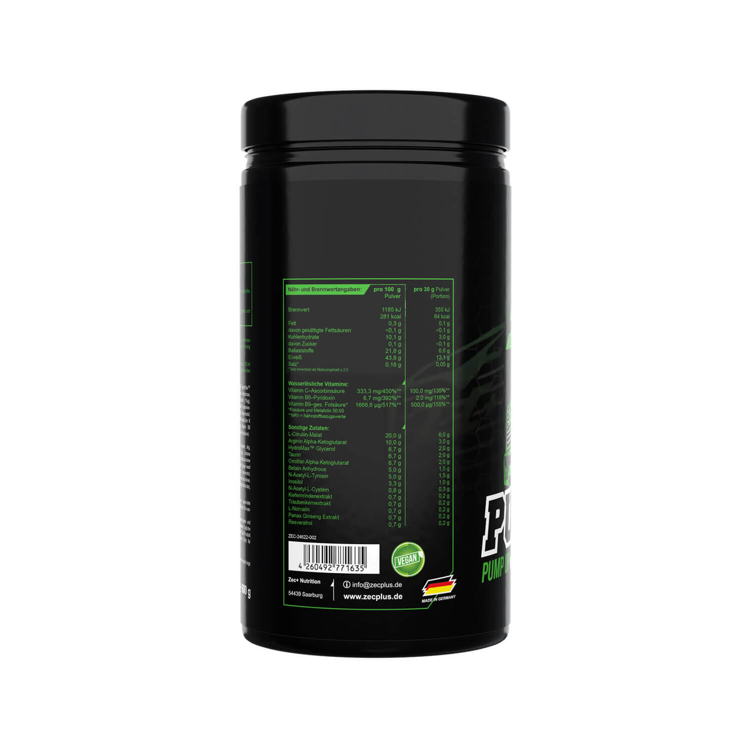 Zec+ Pumpdown (600g) Orange - Pré-entraînement - NO Booster 3/3