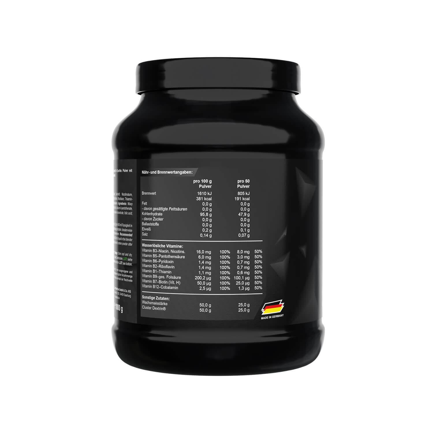 Zec+ Designer Carbs (1000g) Unflavored - Intra- et post-entraînement 3/3