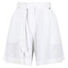Pantalones Cortos Sabela Diseño Bolsa de Papel para Mujer Blanco