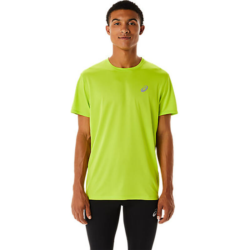 Camisola de Manga Curta Homem Running Asics Core Amarelo