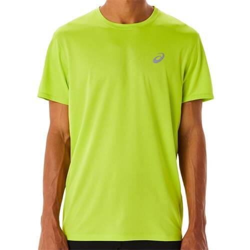 ASICS Camiseta de Manga Corta Hombre Running Asics Core Amarillo
