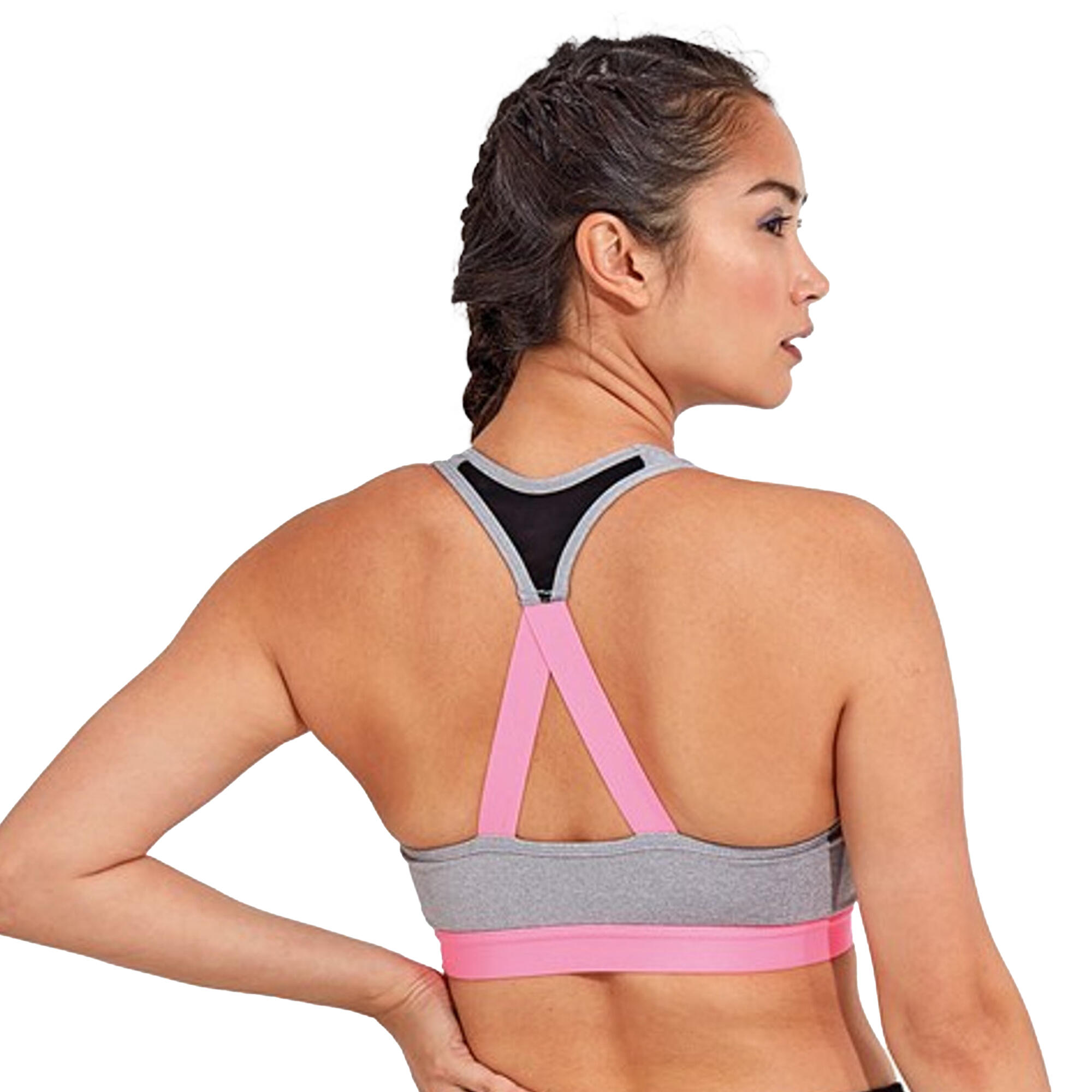 Brassière De Sport Femme (Gris Chiné) 2/3